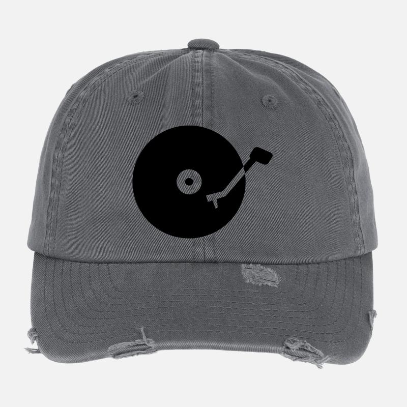 Turntable vinyl Flexfit Vintage Destroyed Cap
