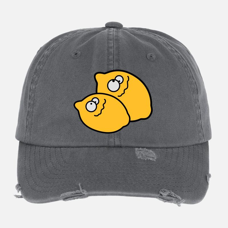 Funny Lemons Casquette vintage effet usé Flexfit