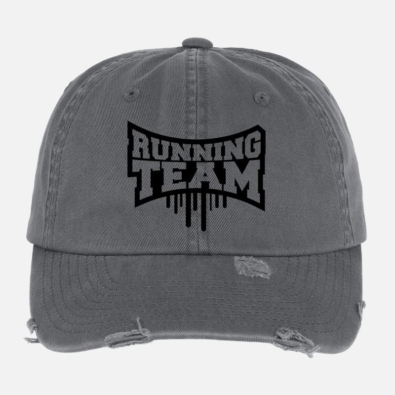 Cool Running Team Graffiti Casquette vintage effet usé Flexfit