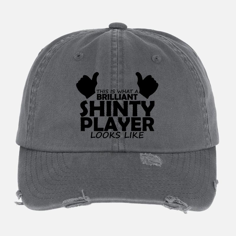 brilliant shinty player Flexfit Vintage Destroyed Cap
