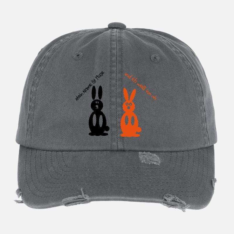 Drôles de lapins Lapins Lapins Casquette vintage effet usé Flexfit