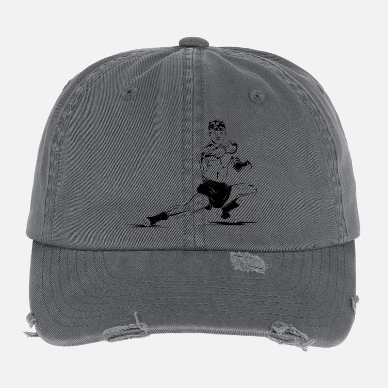 combat de muay thai Casquette vintage effet usé Flexfit