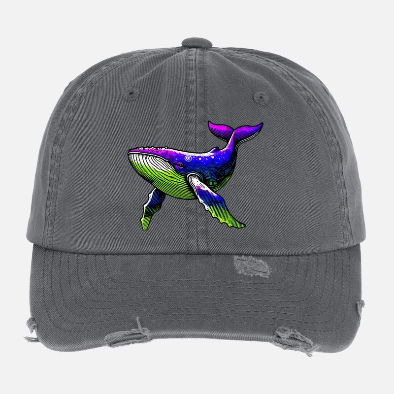 Baleine Casquette vintage effet usé Flexfit