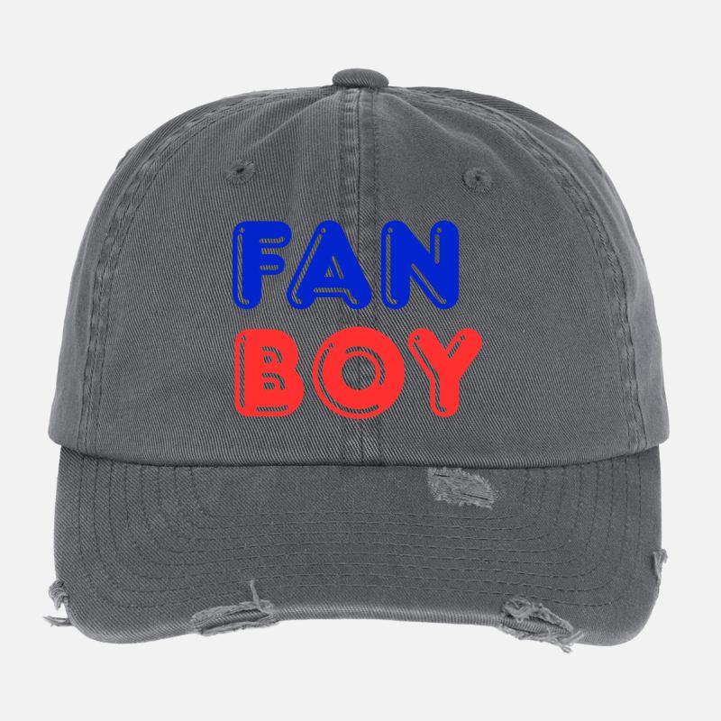 Fanboy it diesem Shirt oder Hoodie zeigst du klar: Flexfit Vintage Destroyed Cap
