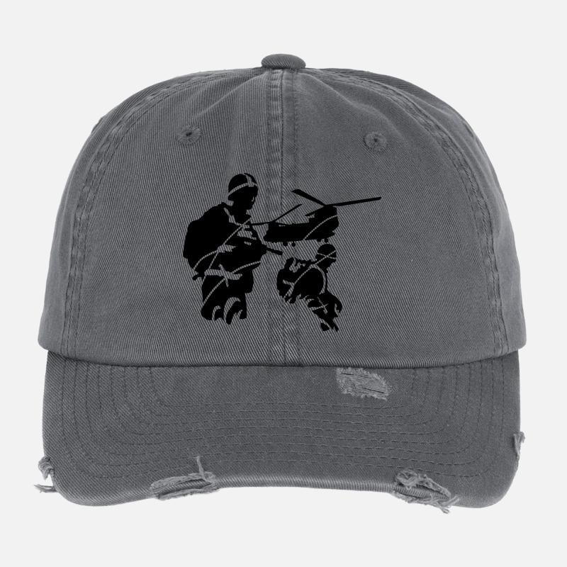 armée Casquette vintage effet usé Flexfit