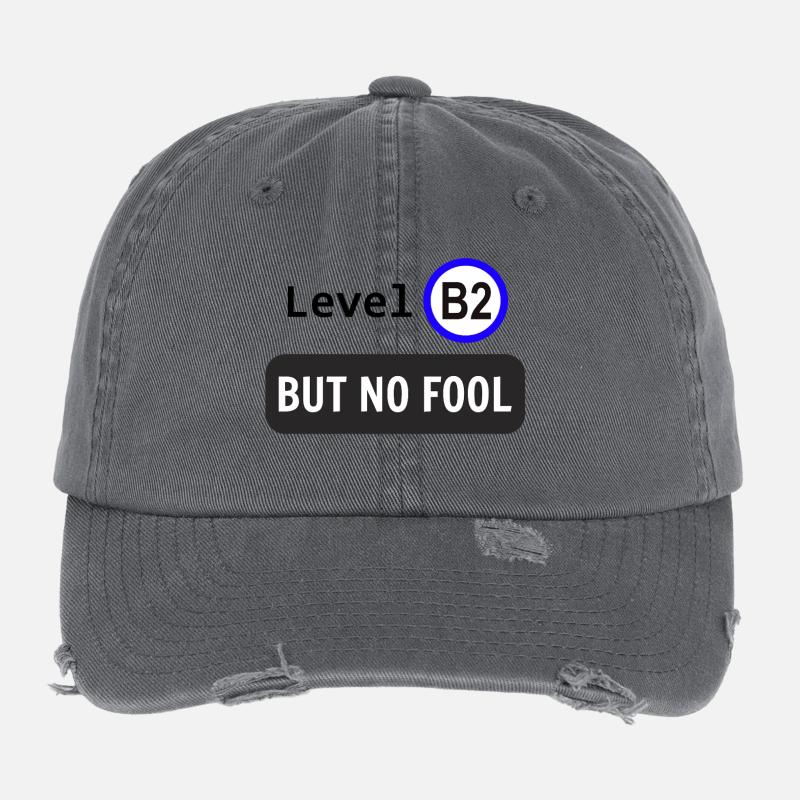 Niveau B2, mais pas idiot Casquette vintage effet usé Flexfit