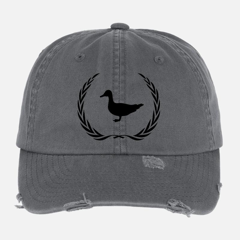Ente Tier Kranz Flexfit Vintage Destroyed Cap