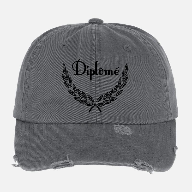 Diplôme – Laurel Wreath Flexfit Vintage Destroyed Cap