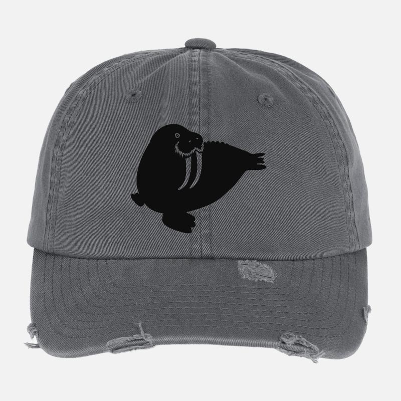 Walrus Flexfit Vintage Destroyed Cap