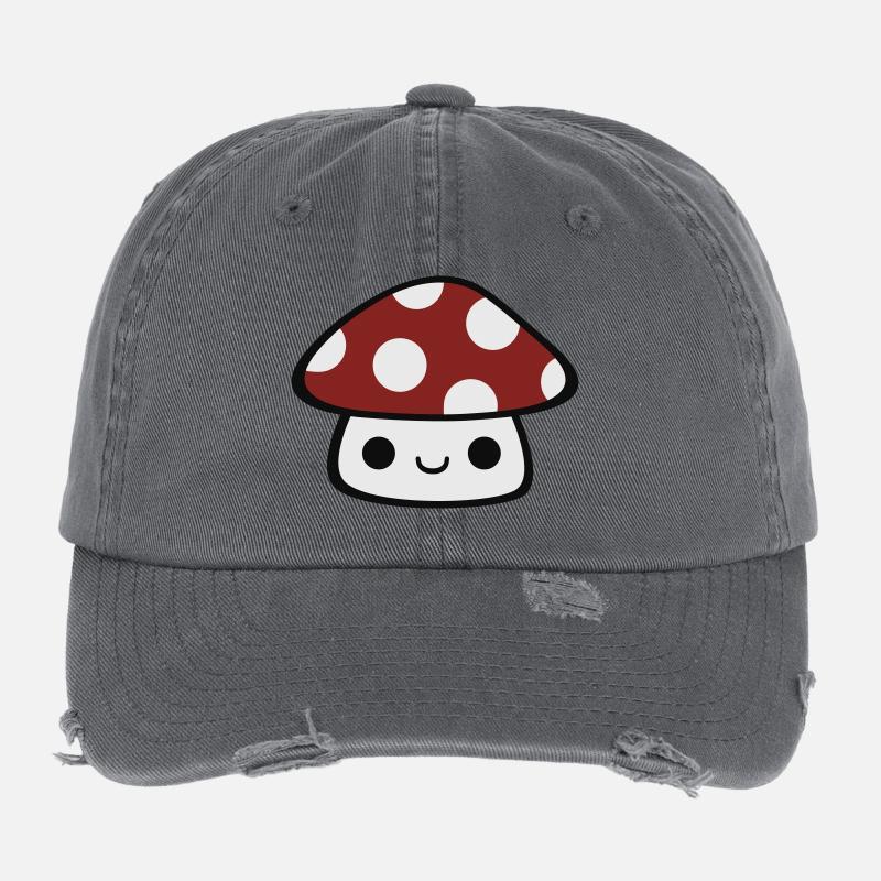 mushroom Flexfit Vintage Destroyed Cap