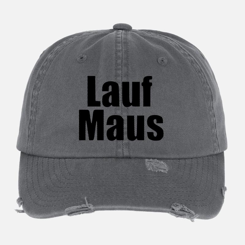 Exécuter la souris courant runner cadeau anniversaire bébé Casquette vintage effet usé Flexfit