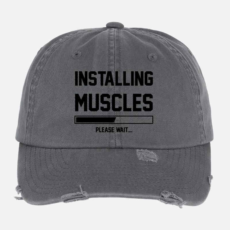 Les muscles Casquette vintage effet usé Flexfit