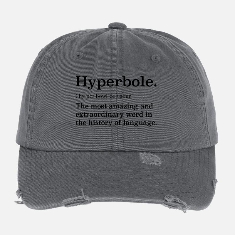 Hyperbole definition Flexfit Vintage Destroyed Cap