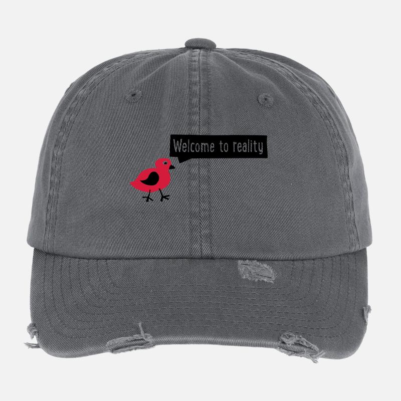 realité Casquette vintage effet usé Flexfit