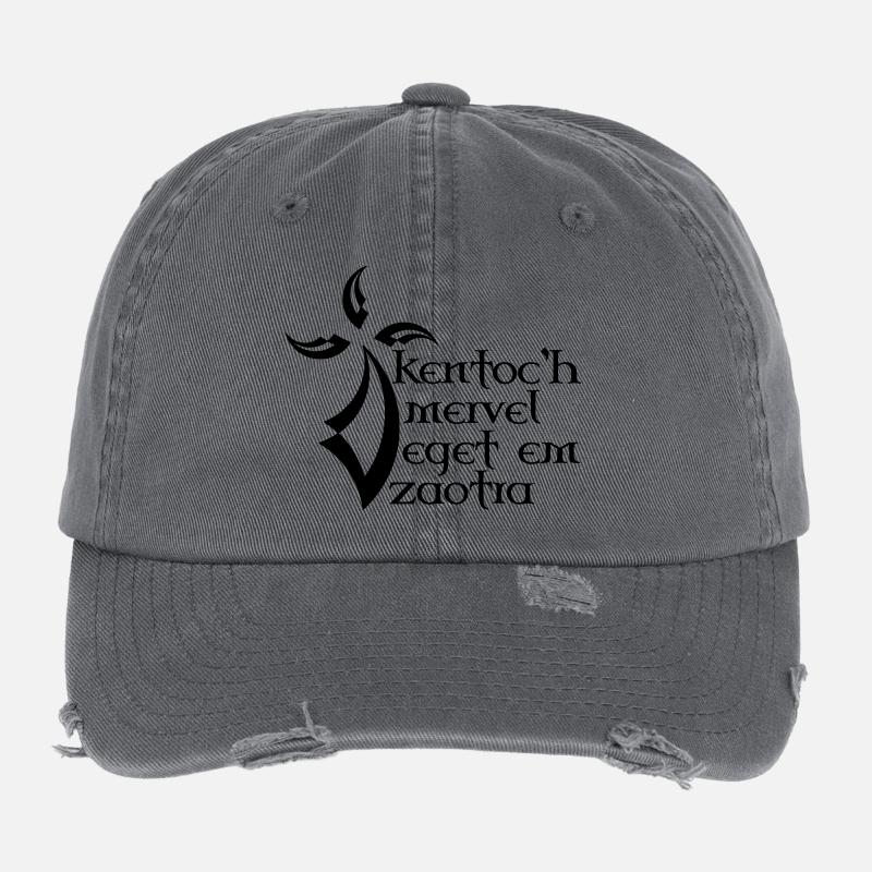 Devise bretonne Casquette vintage effet usé Flexfit