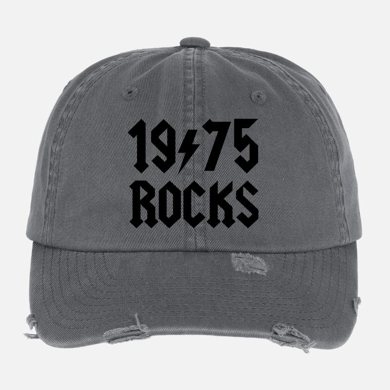 1975 rocks Flexfit Vintage Destroyed Cap