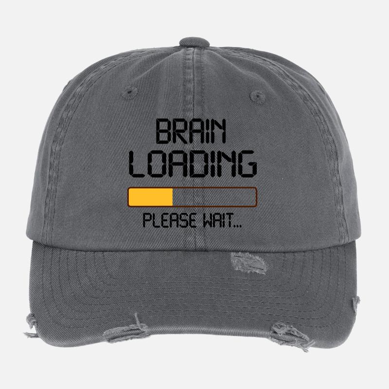 brain loading Flexfit Vintage Destroyed Cap