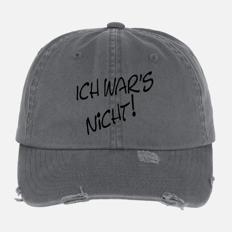 ICH WAR'S NICHT! Flexfit Vintage Destroyed Cap