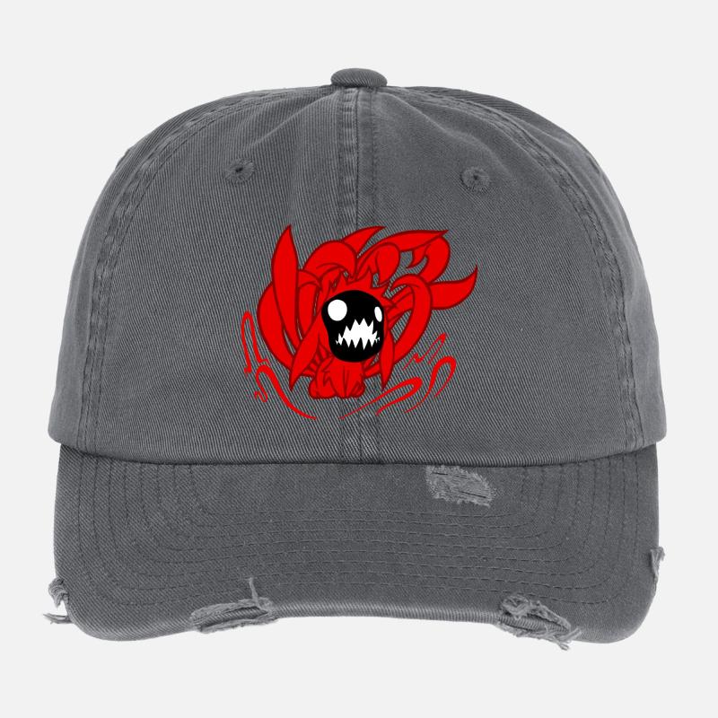 renard rouge Casquette vintage effet usé Flexfit