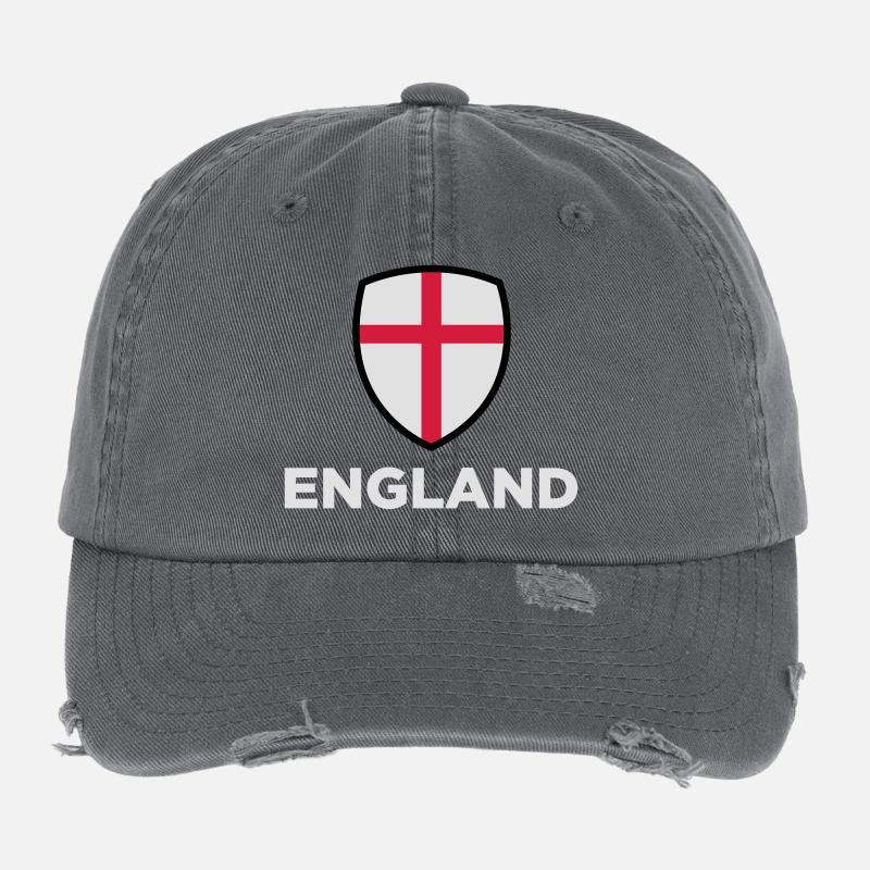 Drapeau national d'Angleterre Casquette vintage effet usé Flexfit