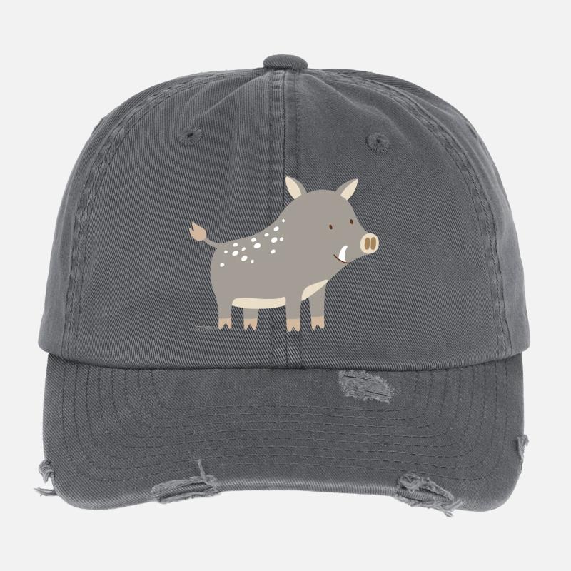Wildschwein Flexfit Vintage Destroyed Cap