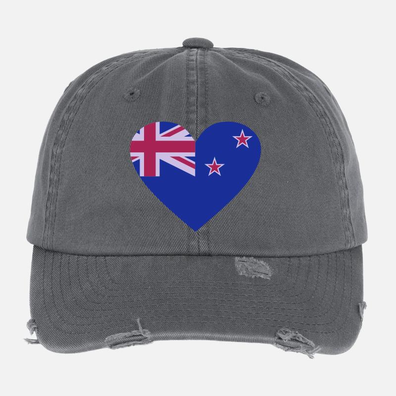 Neuseeland Flexfit Vintage Destroyed Cap