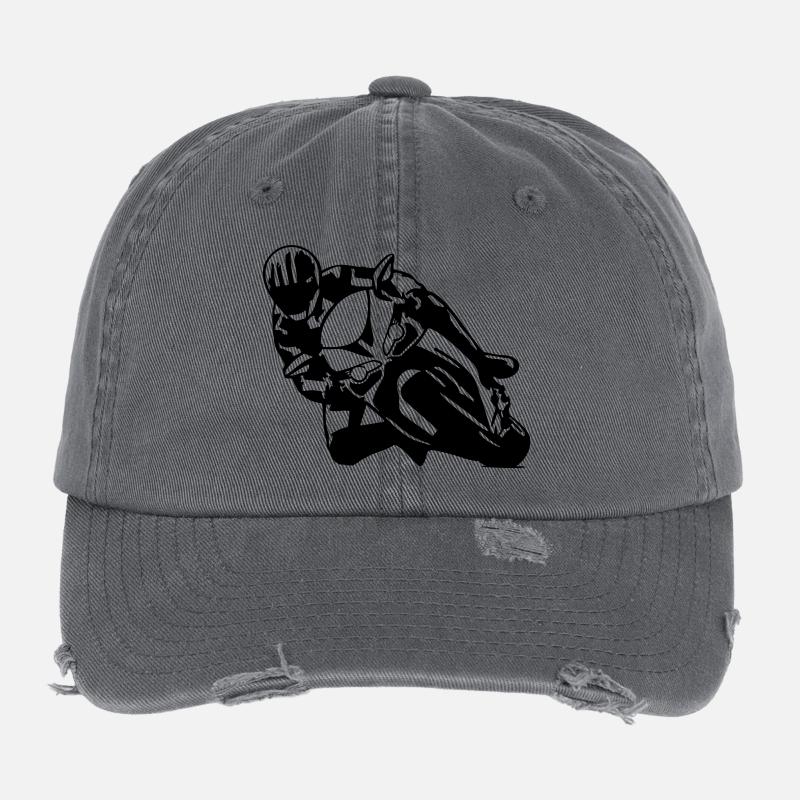 cb48_1199_corse Flexfit Vintage Destroyed Cap