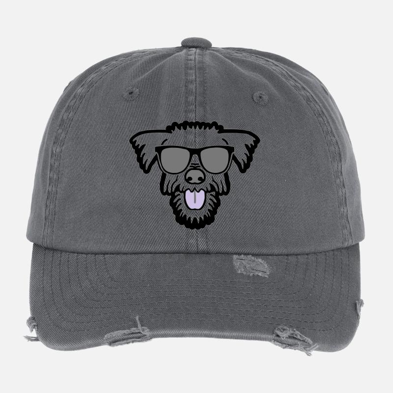 chien frais dans les vacances d'été Casquette vintage effet usé Flexfit