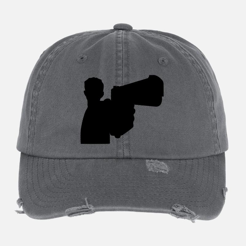 Mann mit Waffe Flexfit Vintage Destroyed Cap