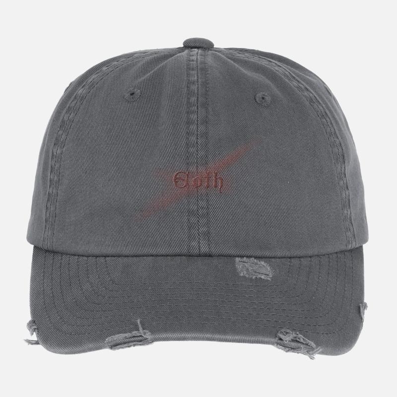 goth Flexfit Vintage Destroyed Cap