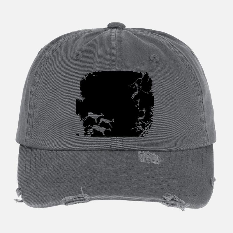 Steinzeit - stone age - jäger - chaser - hunter Flexfit Vintage Destroyed Cap