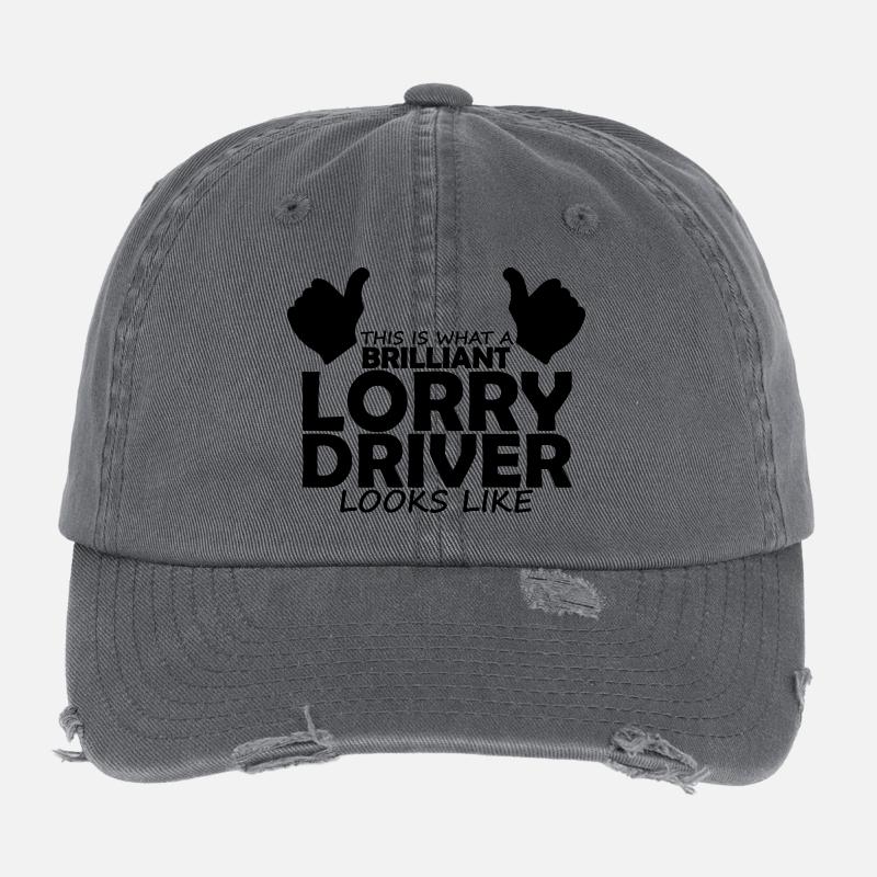 brilliant lorry driver Flexfit Vintage Destroyed Cap