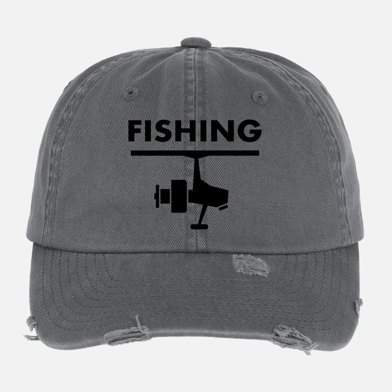 Pêche Pêcheur pêche Casquette vintage effet usé Flexfit