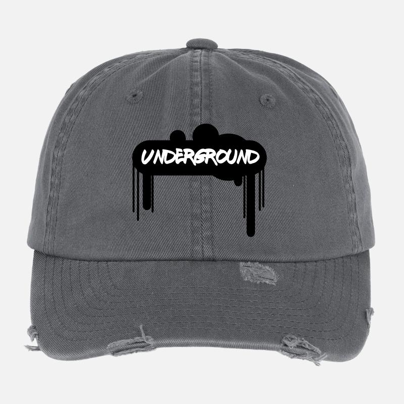 Spray Underground –Graffiti Style Streetart Design Flexfit Vintage Destroyed Cap