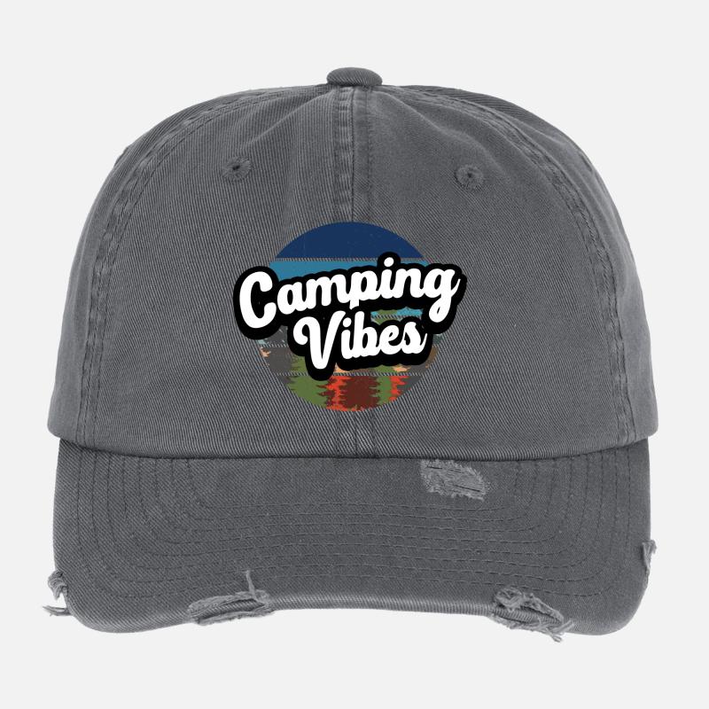 Ambiance de camping Casquette vintage effet usé Flexfit