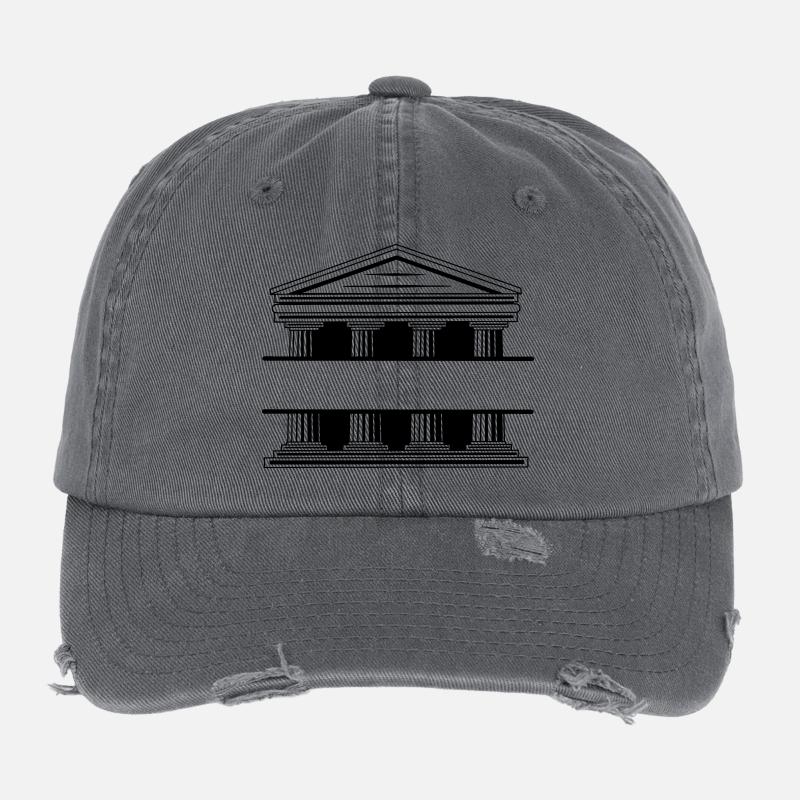 Courthouse monogram Flexfit Vintage Destroyed Cap