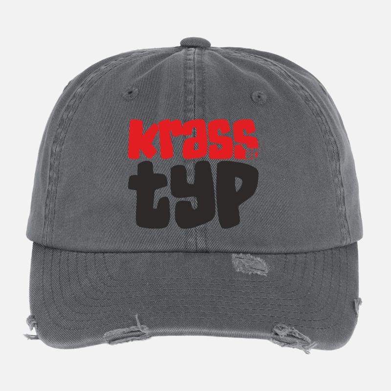 Krasser Typ Flexfit Vintage Destroyed Cap