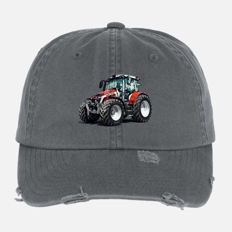 M F 5S Traktor Flexfit Vintage Destroyed Cap