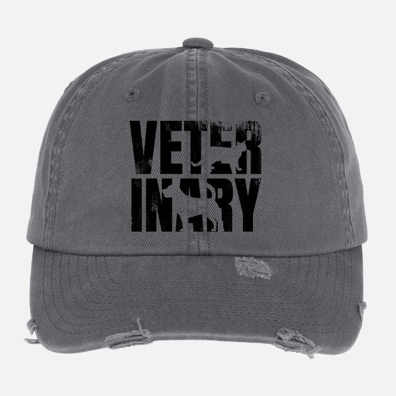 Tierarzt Flexfit Vintage Destroyed Cap