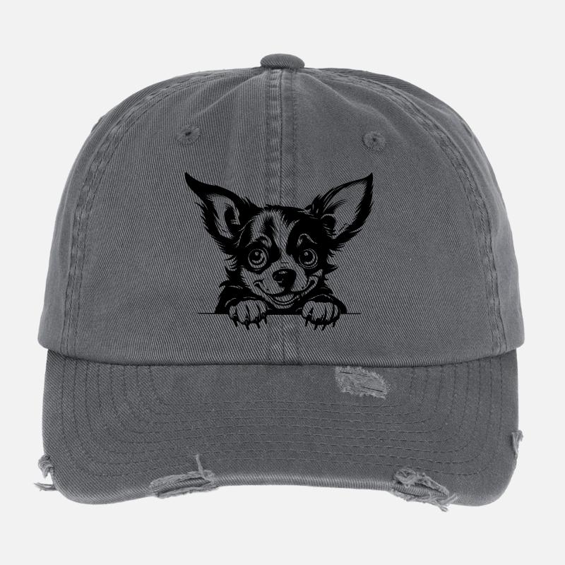 Frescher Chihuahua Flexfit Vintage Destroyed Cap