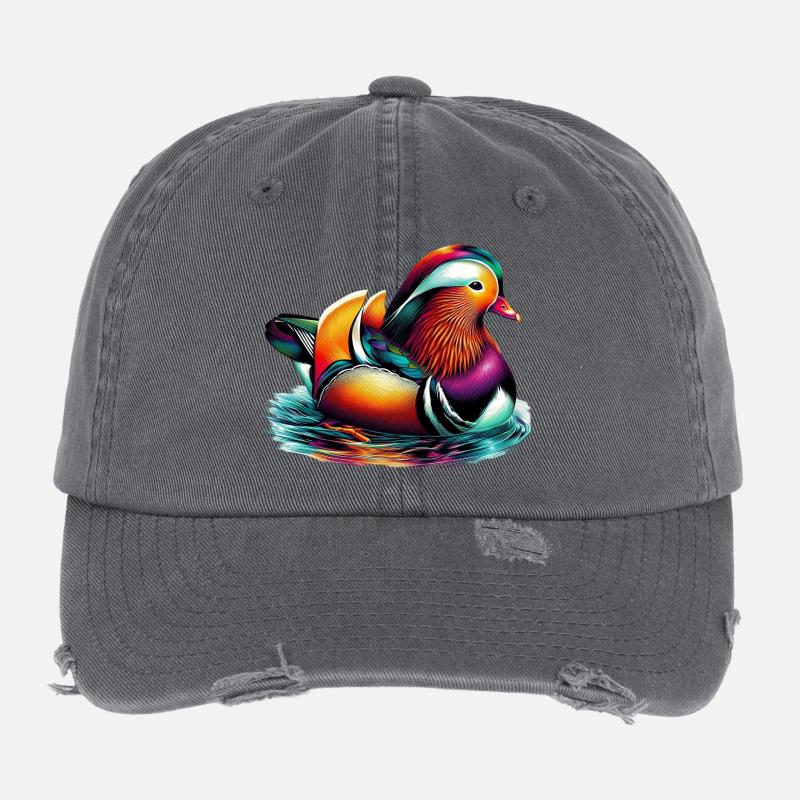 Mandarin duck Flexfit Vintage Destroyed Cap