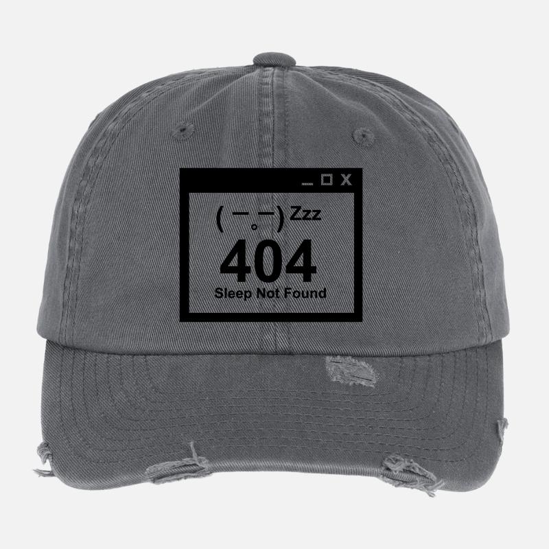 404 Sleep Not Found - Nerd Parents Design Casquette vintage effet usé Flexfit