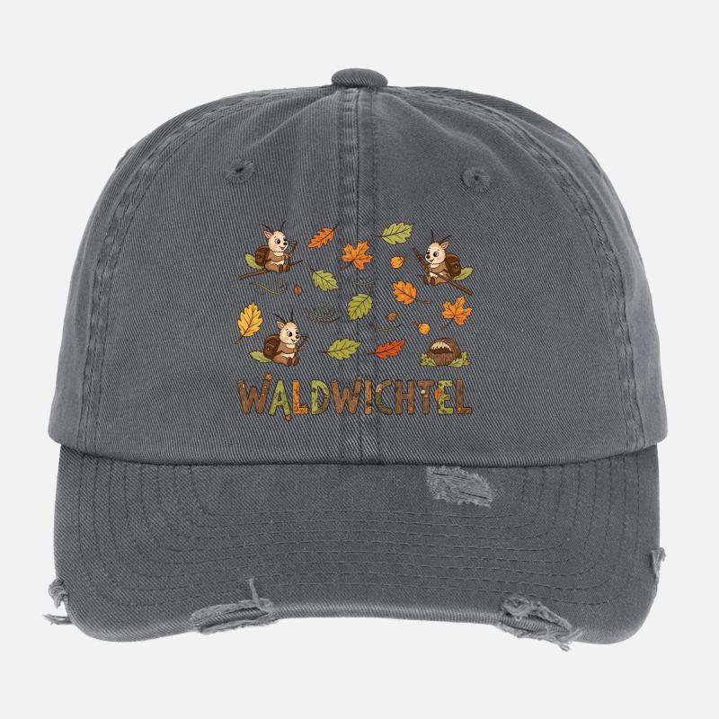 Nain de forêt Casquette vintage effet usé Flexfit