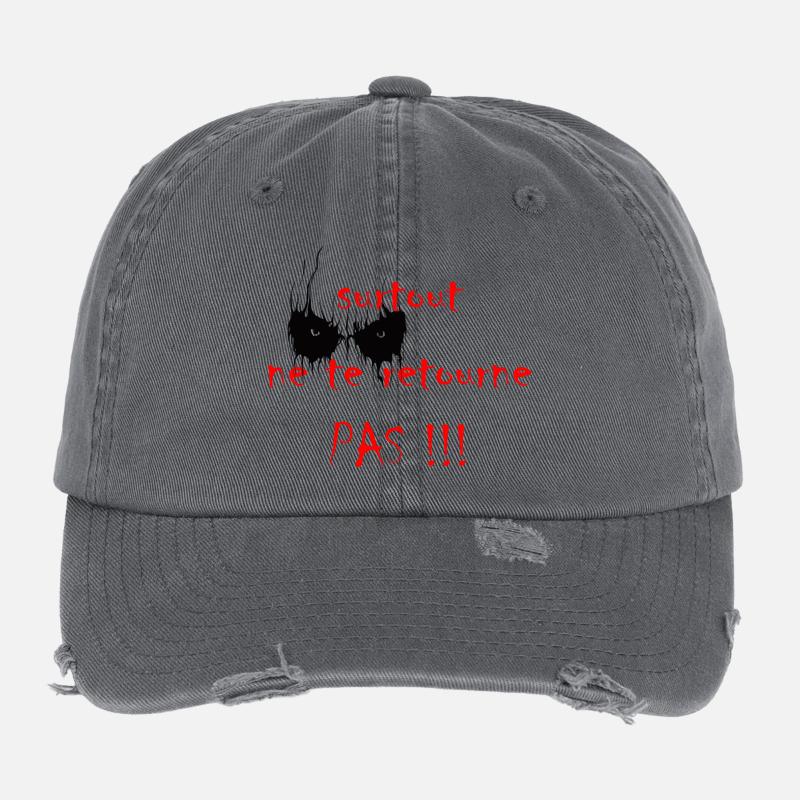 surtout_ne_te_retourne_pas Flexfit Vintage Destroyed Cap