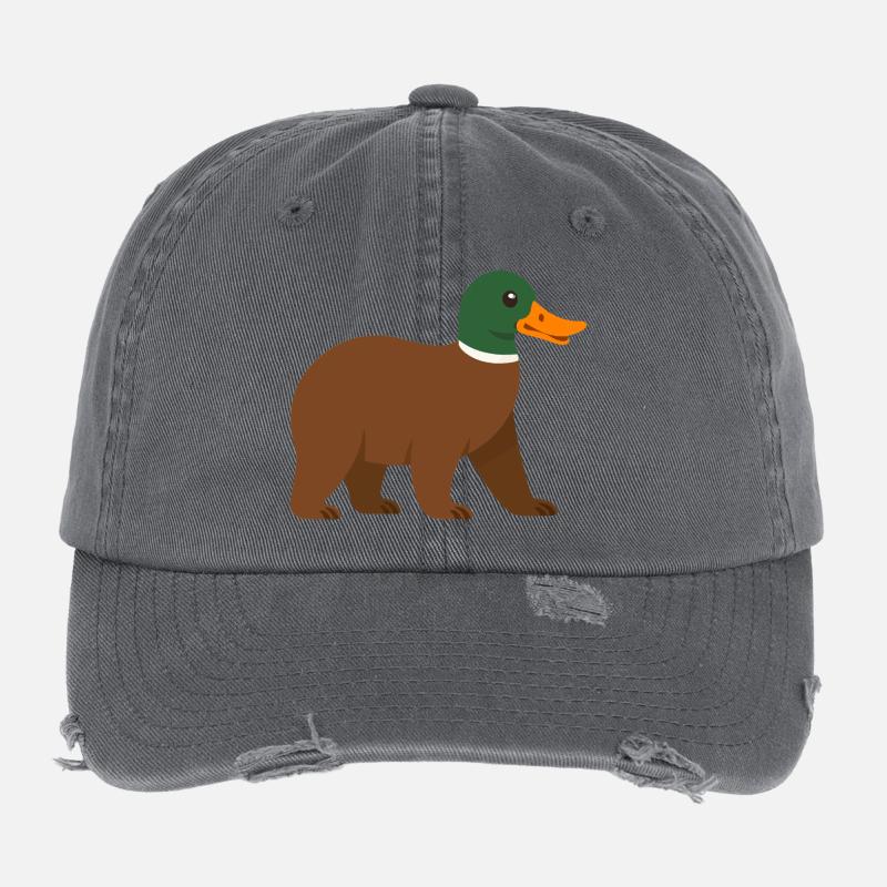 Die Bärente - sie hat einen Schnabel! Flexfit Vintage Destroyed Cap