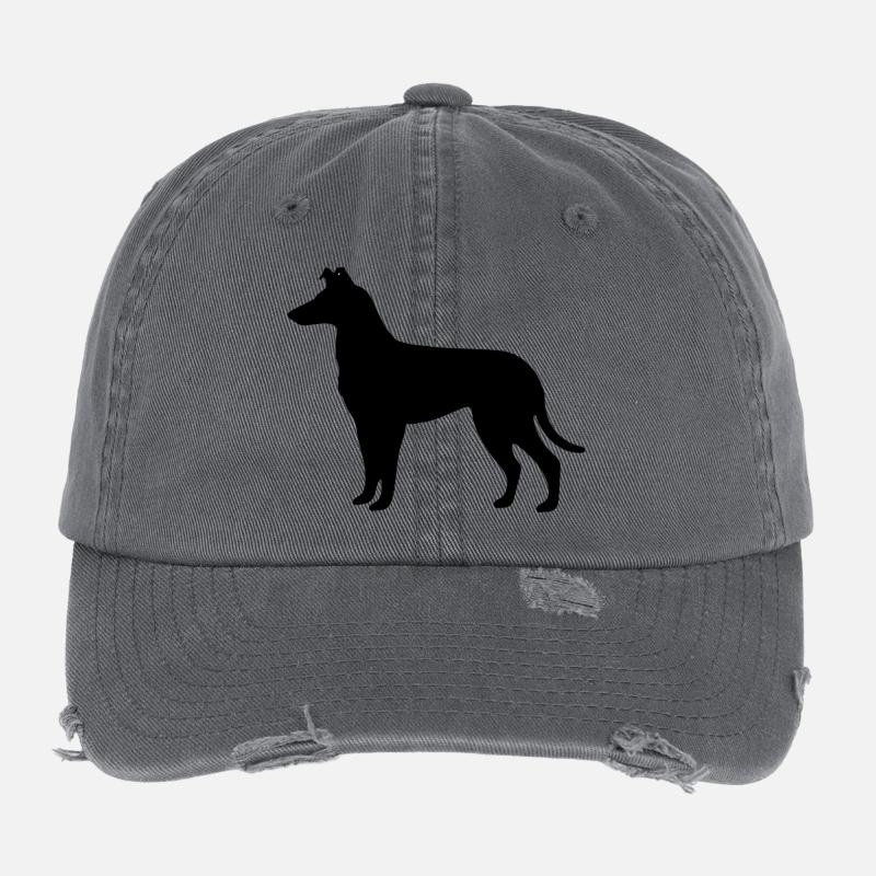 Collie_Schwarz Flexfit Vintage Destroyed Cap