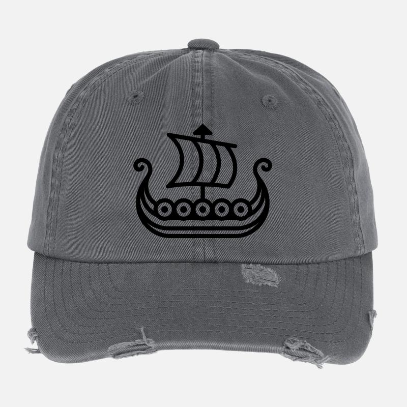 Bateau Viking Casquette vintage effet usé Flexfit
