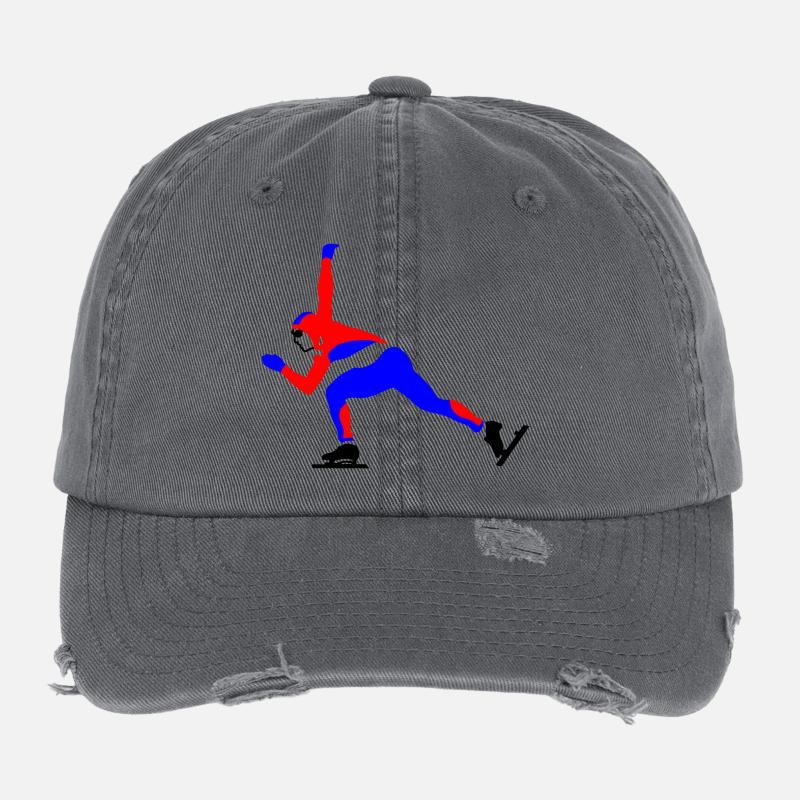 patinage de vitesse Casquette vintage effet usé Flexfit