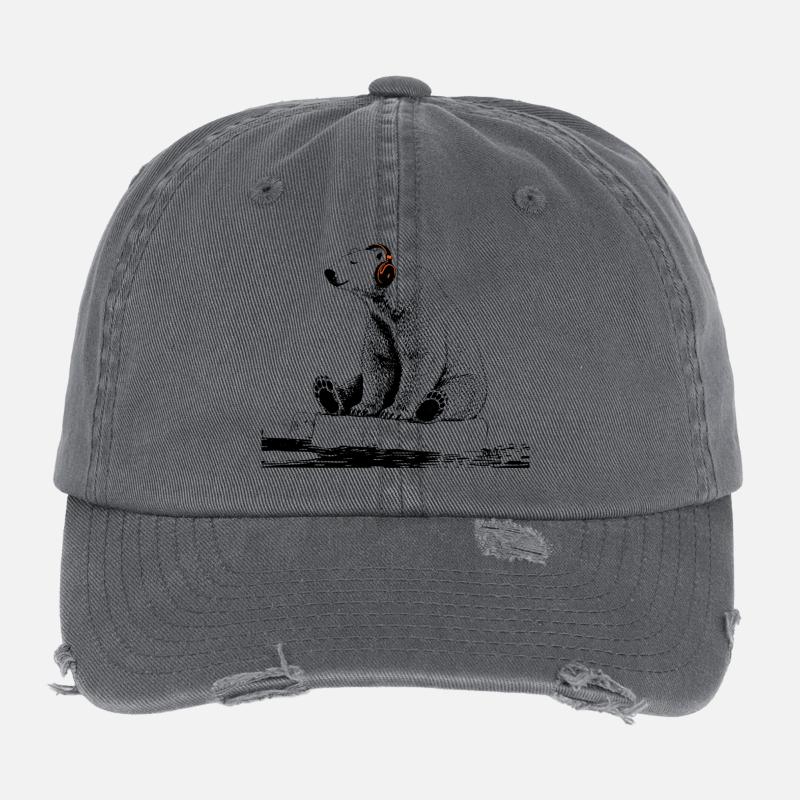 Rythmes arctiques Casquette vintage effet usé Flexfit