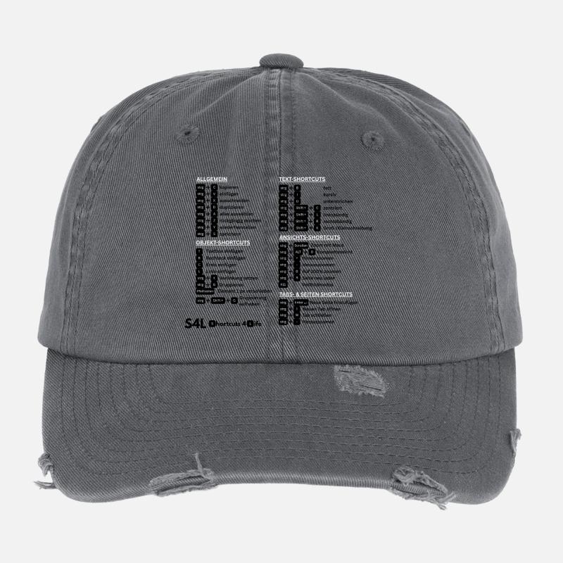 Shortcuts for design professionals! Content Creator Flexfit Vintage Destroyed Cap